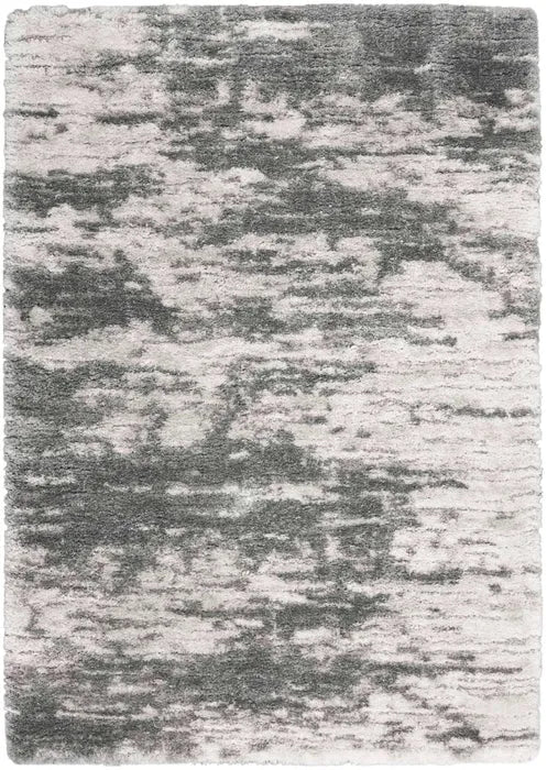 Dreamy Shag DRS02 Charcoal/Ivory Rug - Baconco