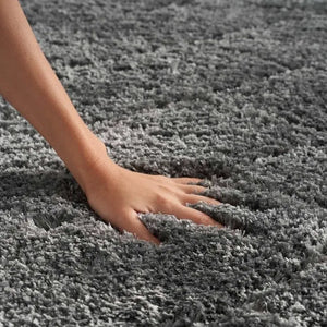 Dreamy Shag DRS03 Grey Rug - Baconco