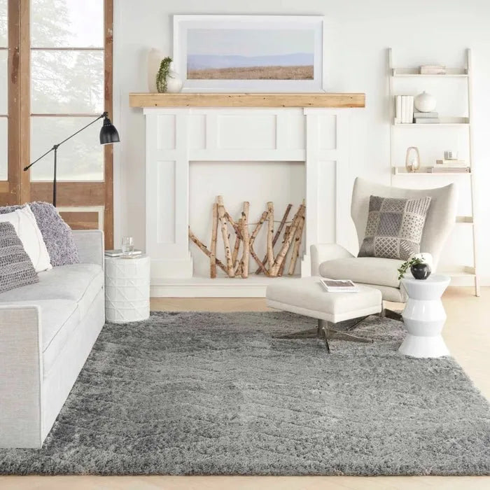 Dreamy Shag DRS03 Grey Rug - Baconco