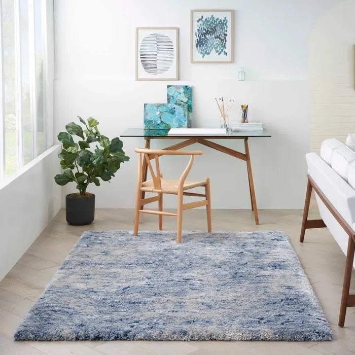 Dreamy Shag DRS06 Light Blue Rug - Baconco