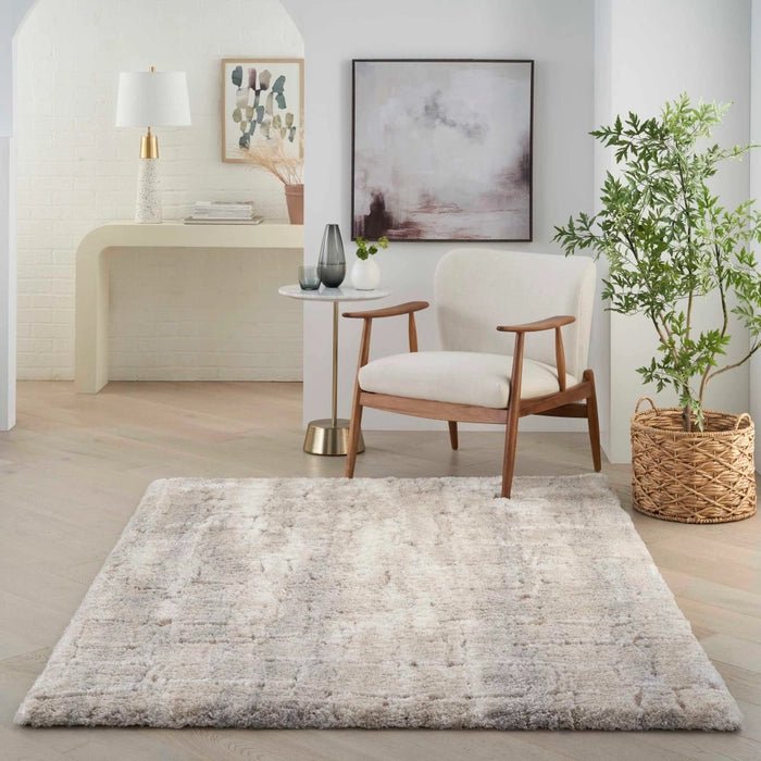 Dreamy Shag DRS09 Ivory/Beige Rug - Baconco