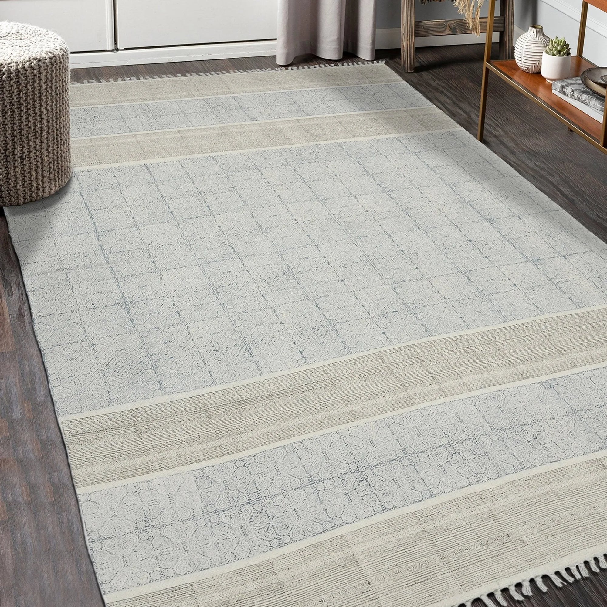 DUNE DUN-4 Stone Blue Rug - Baconco