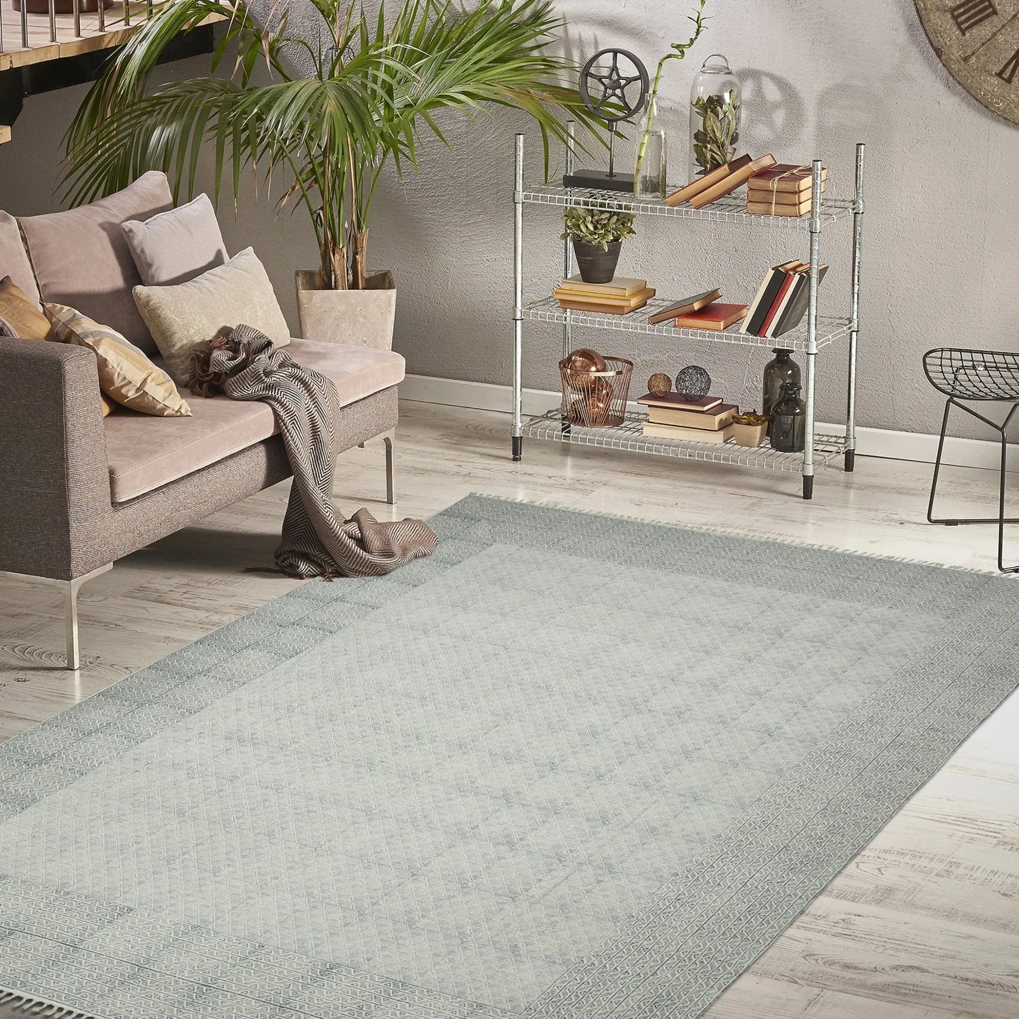 DUNE DUN-6 Blue Rug - Baconco