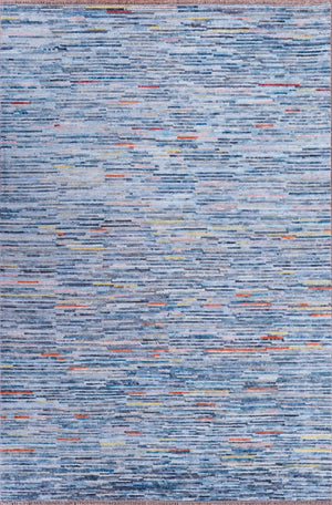 Durva Wool P-Marka Blue Rug - Baconco