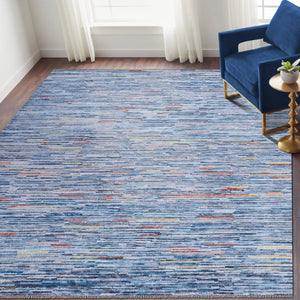 Durva Wool P-Marka Blue Rug - Baconco