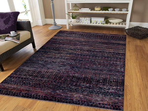 Durva Wool & Silk SC-25B Brown Rug - Baconco