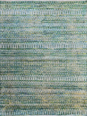 Durva Wool & Silk SC-29B Blue Rug - Baconco