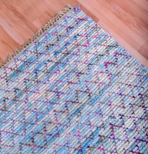 Durva Wool & Silk SC-30B Teal Rug - Baconco