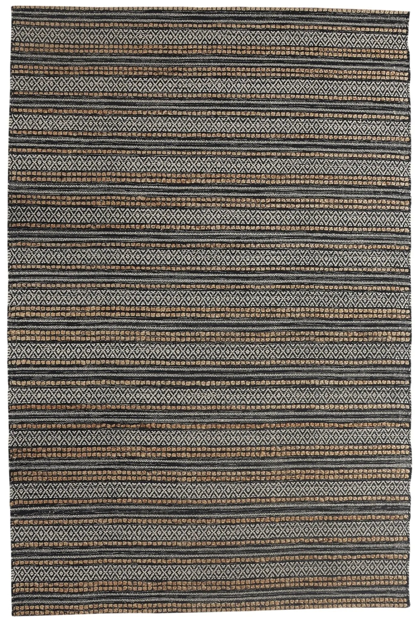 Earth Lr81896 Black/Tan Rug - Baconco