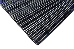 Eccentric Lines 110 Charcoal Rug - Baconco