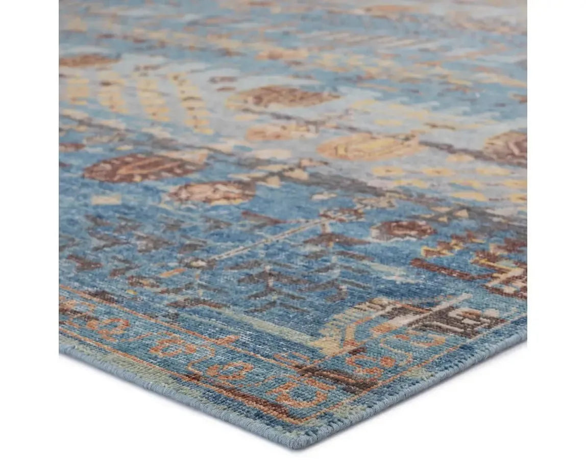 Eden EDE04 Aegean Blue Rug - Baconco