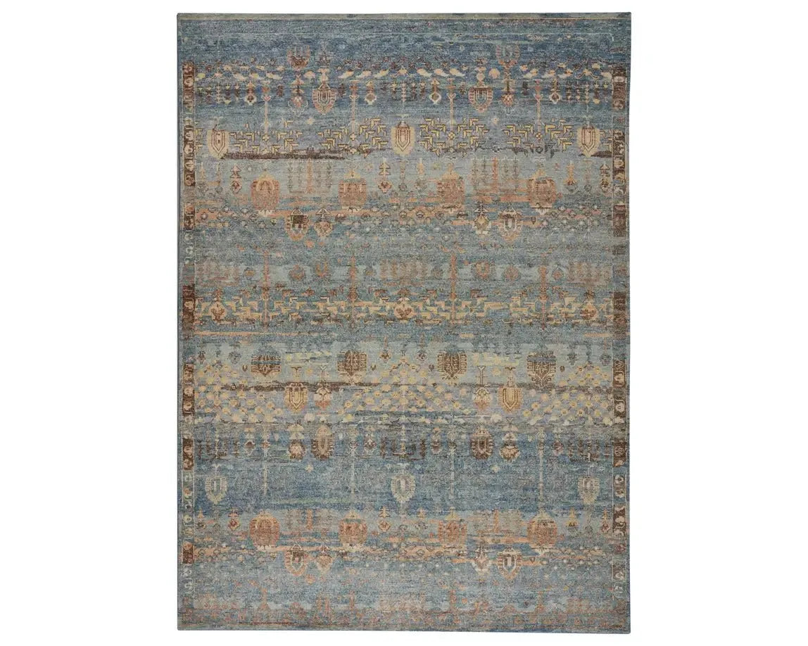 Eden EDE04 Aegean Blue Rug - Baconco