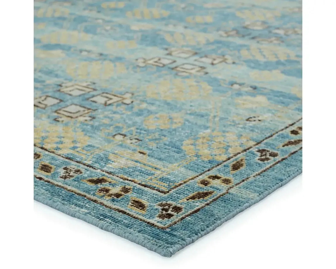 Eden EDE07 Turquoise Rug - Baconco