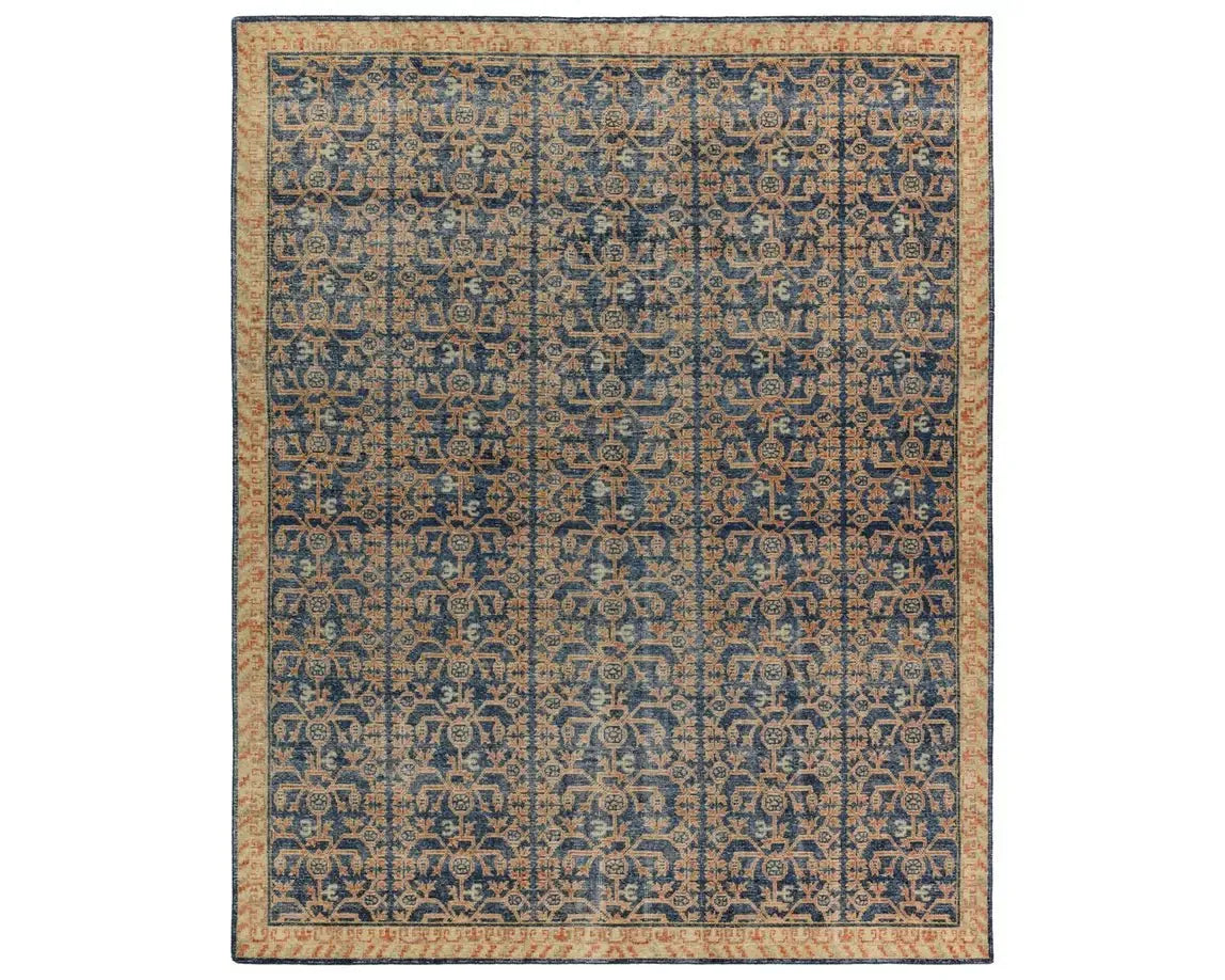 Eden EDE14 Blue Rug - Baconco