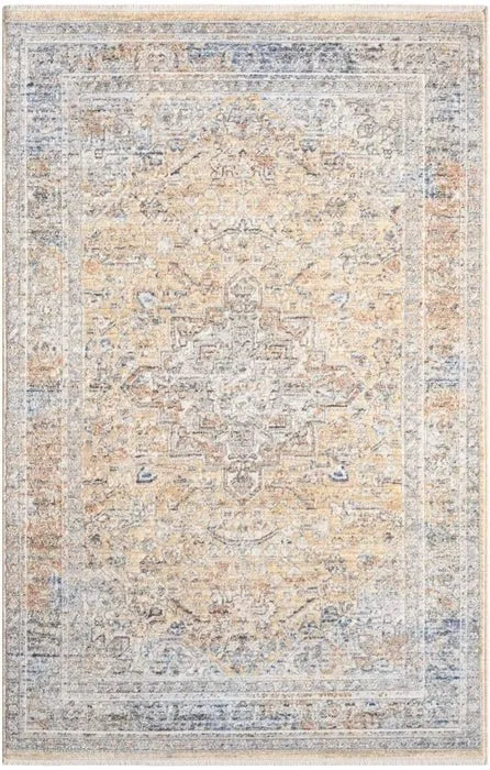 Elegant Heirlooms ELH01 Grey/Gold Area Rug - Baconco