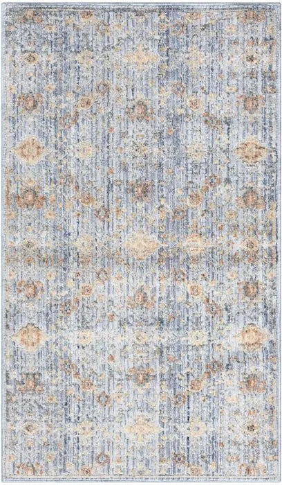 Elegant Heirlooms ELH02 Blue/Ivory Area Rug - Baconco