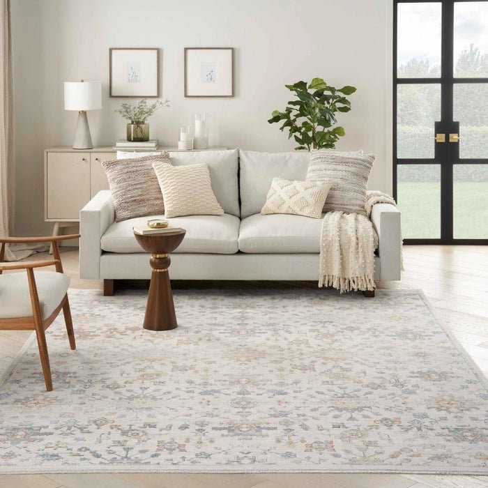 Elegant Heirlooms ELH02 Ivory/Grey Area Rug - Baconco