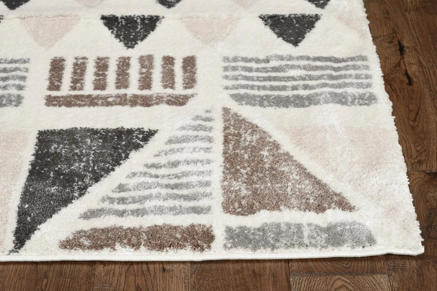 Elements 6552 Austin Ivory/Mocha Rug - Baconco