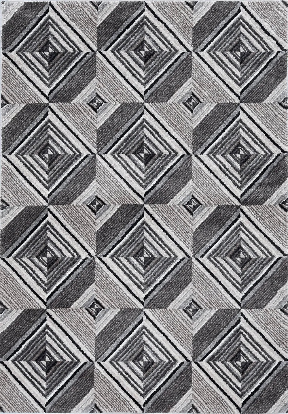 Elements 6553 Soho Grey/Mocha Rug - Baconco