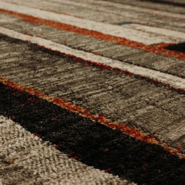 Elements Compose Charcoal 91456 90097 Rug - Baconco