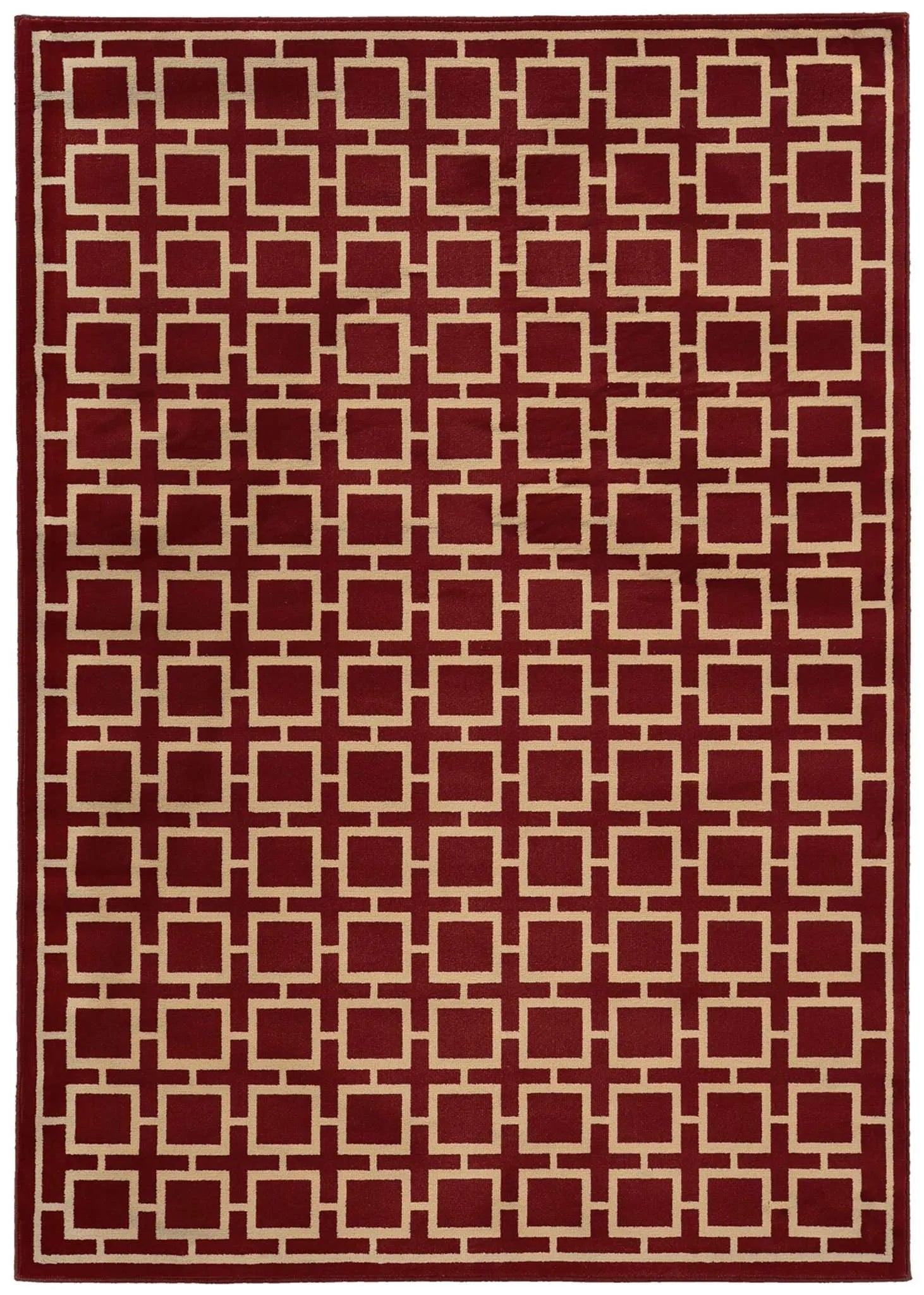 Ella 3885A Red Beige Rug - Baconco