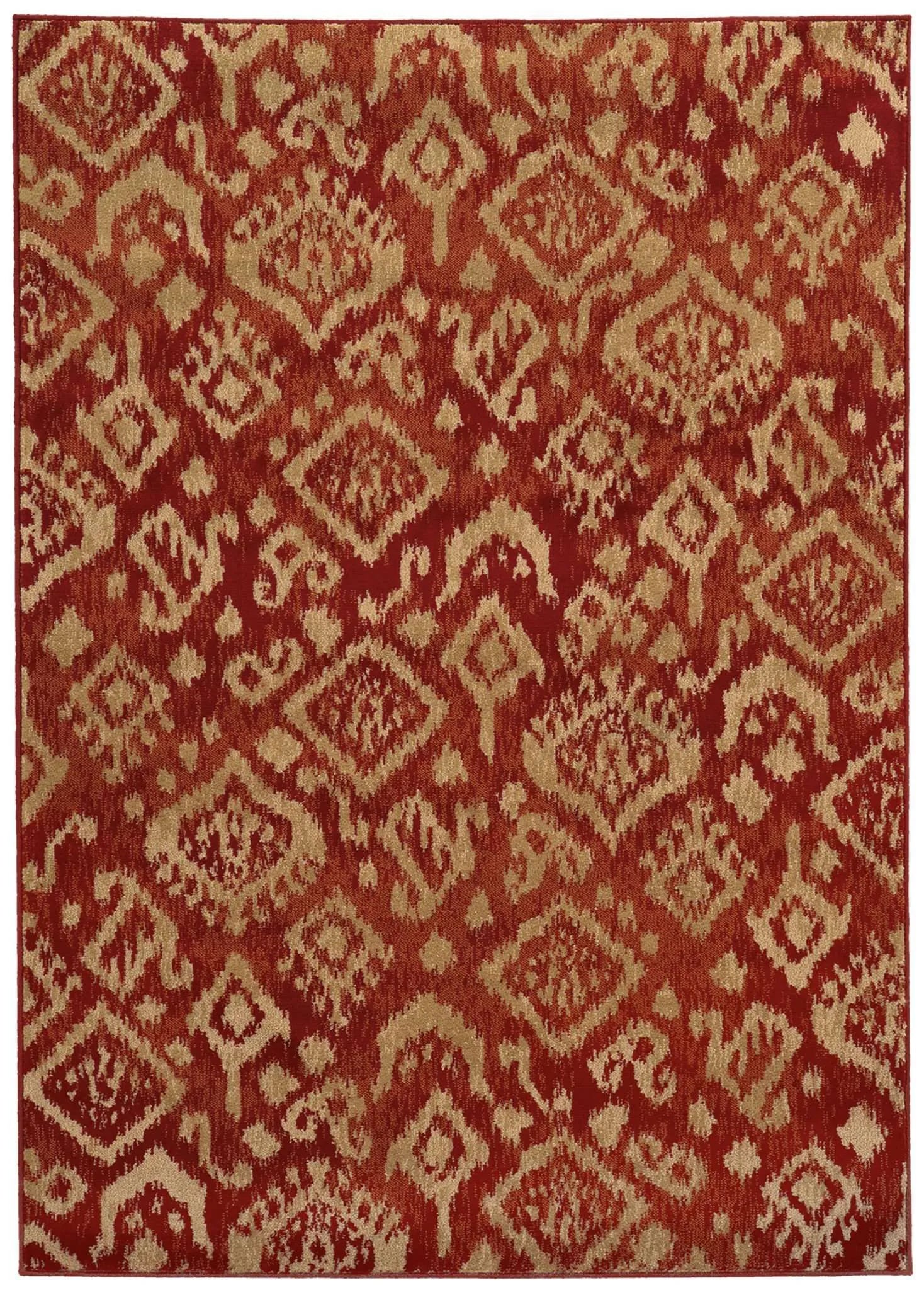 Ella 5113D Red Beige Rug - Baconco