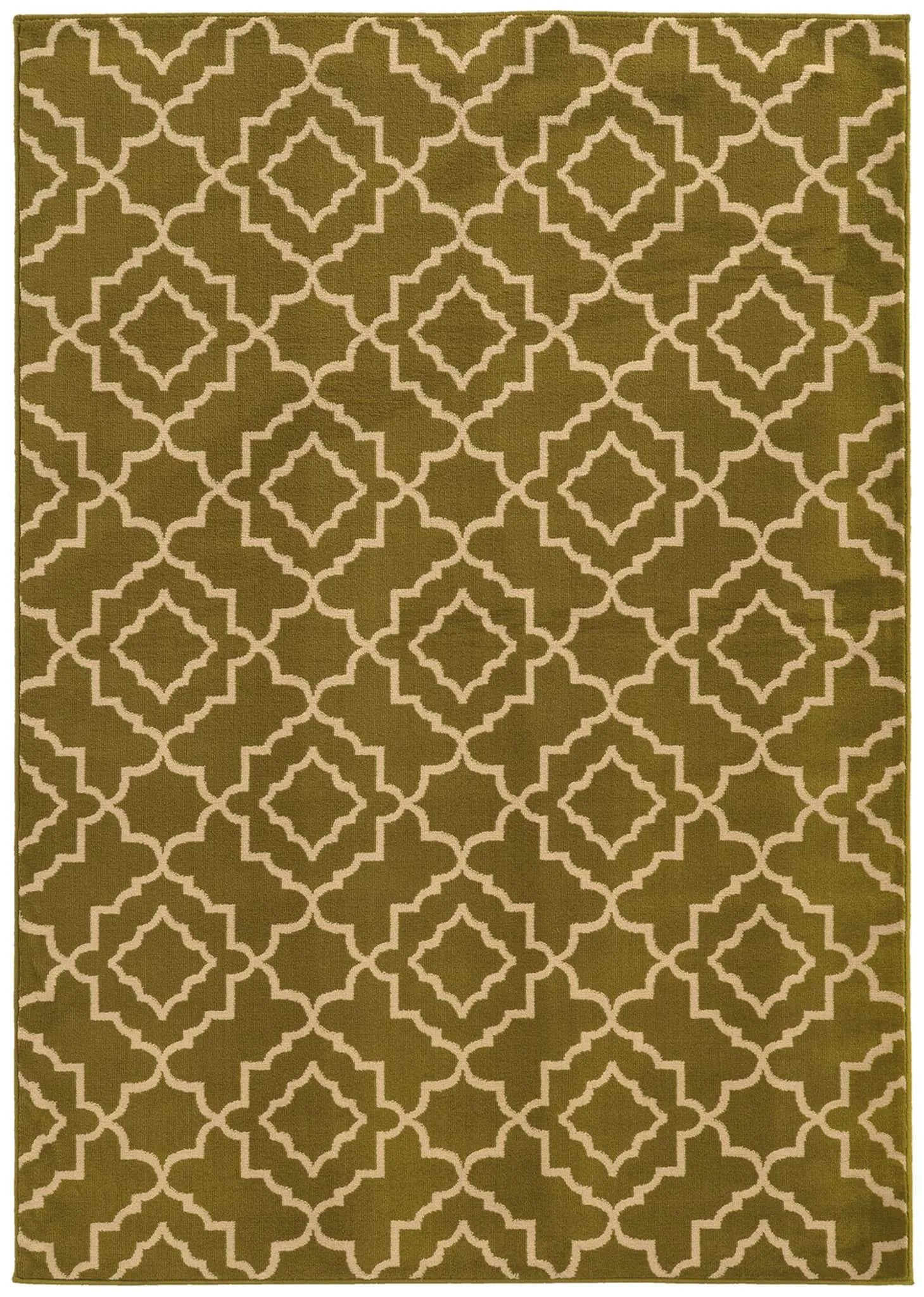 Ella 5185D Green Beige Rug - Baconco