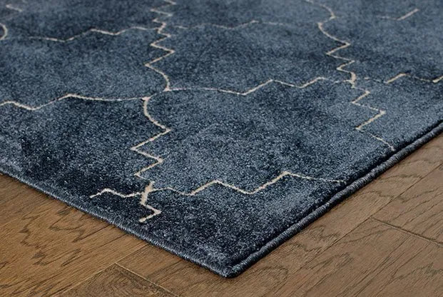 Ellerson 5994b Navy/ Ivory Rug - Baconco