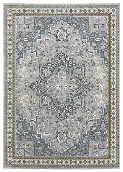 Ellington ELL02 Grey/Blue Rug - Baconco