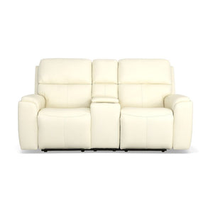 Ellis Power Reclining Loveseat with Console and Power Headrests - Baconco