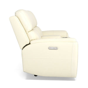 Ellis Power Reclining Loveseat with Console and Power Headrests - Baconco