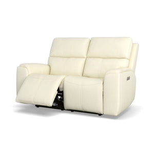 Ellis Power Reclining Loveseat with Power Headrests - Baconco