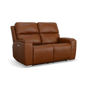 Ellis Power Reclining Loveseat with Power Headrests - Baconco