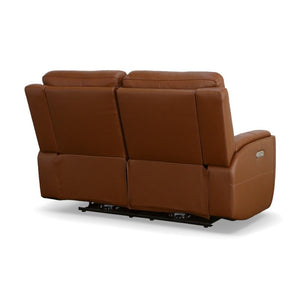 Ellis Power Reclining Loveseat with Power Headrests - Baconco