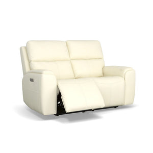 Ellis Power Reclining Loveseat with Power Headrests - Baconco