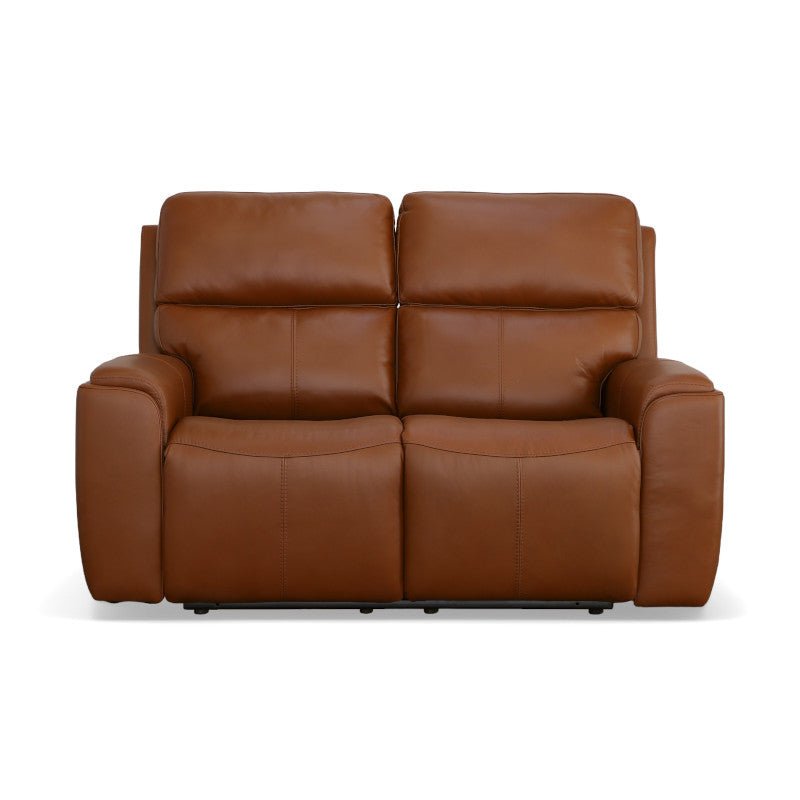 Ellis Power Reclining Loveseat with Power Headrests - Baconco