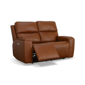 Ellis Power Reclining Loveseat with Power Headrests - Baconco