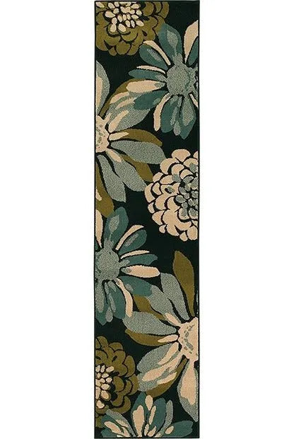 Emerson 2819A Teal/ Ivory Rug - Baconco