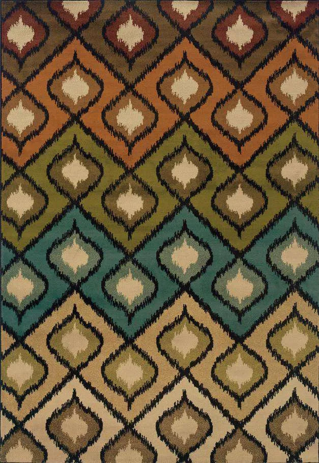 Emerson 3309A Beige/ Gold Rug - Baconco