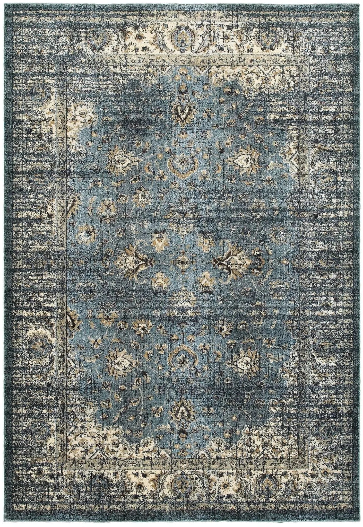 Empire 114l Blue/ Ivory Rug - Baconco