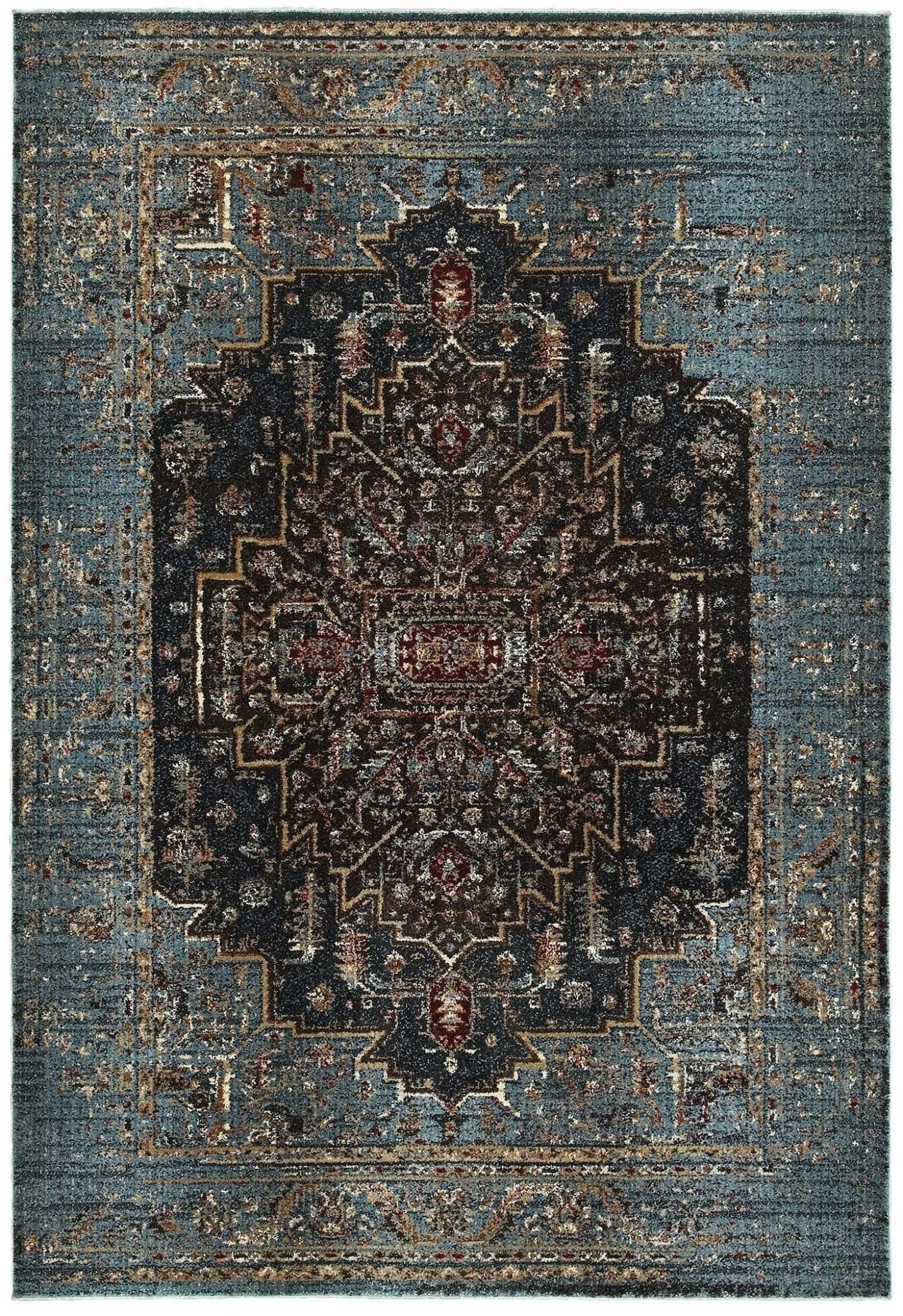 Empire 4440l Blue/ Navy Rug - Baconco