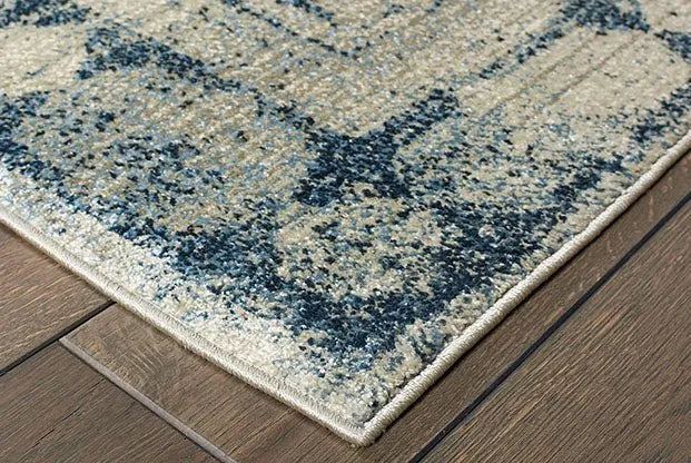 Empire 4445S Ivory/ Blue Rug