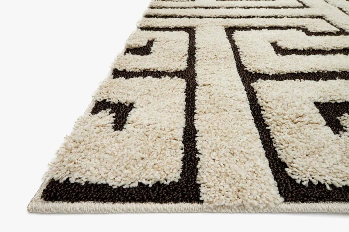 Enchant EN 28 Ivory / Dark Brown Rug - Baconco