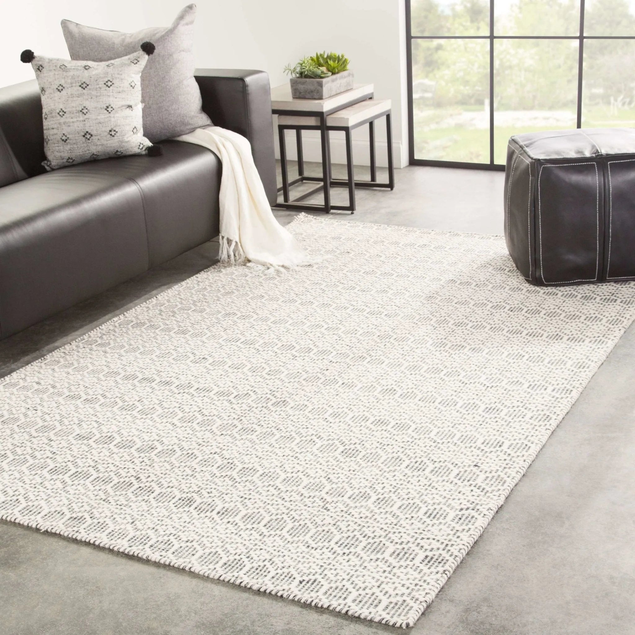 Enclave ENC01 Calliope Whisper White/Ghost Gray Rug - Baconco