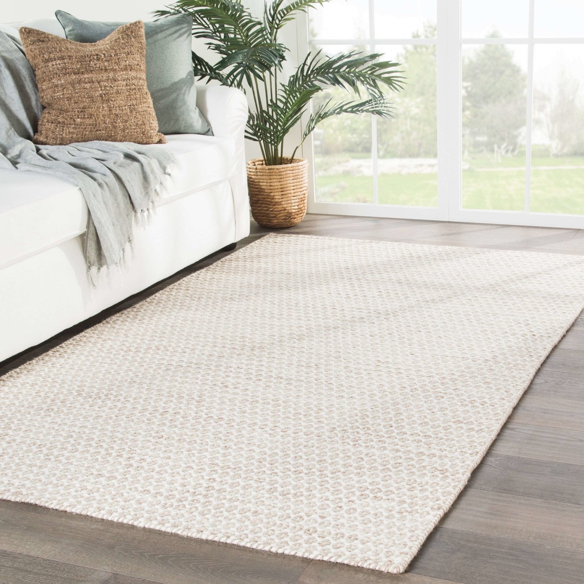 Enclave ENC04 Pompano Snow White/Nougat Rug - Baconco