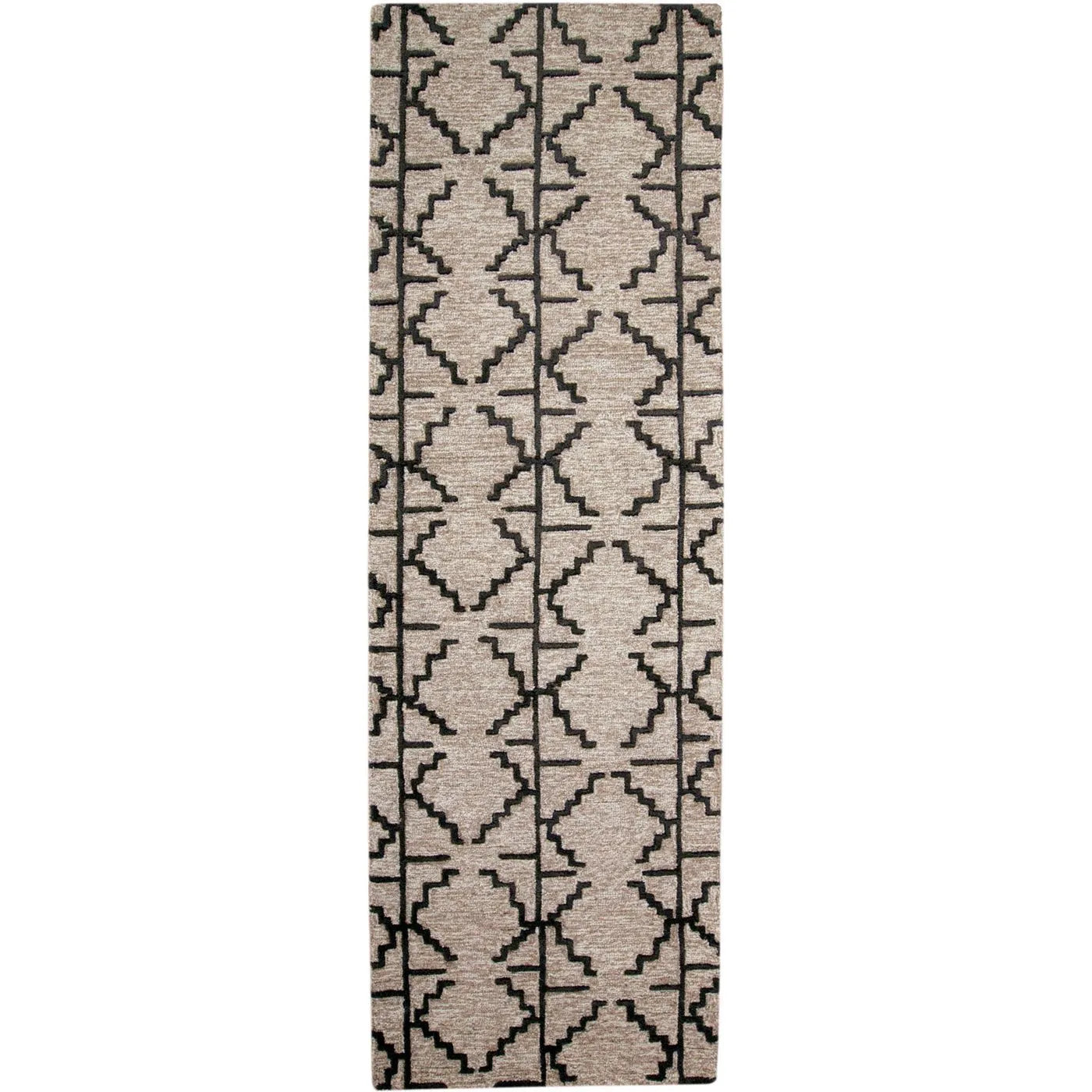 Enzo 8732F Taupe/Black Rug - Baconco