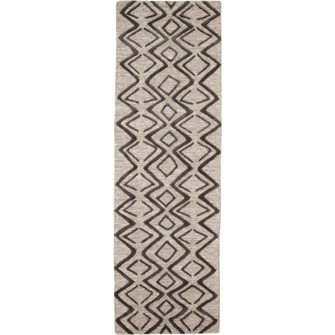 Enzo 8733F Taupe/Black Rug - Baconco