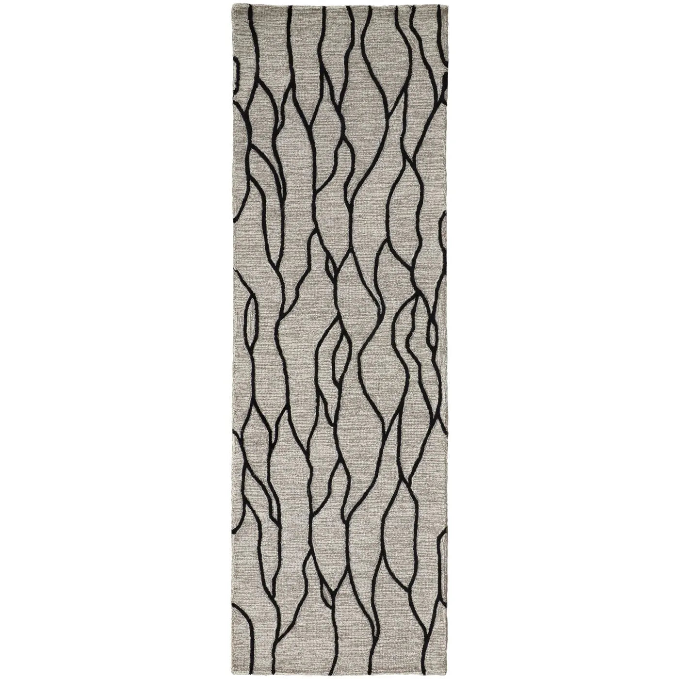 Enzo 8734F Taupe/Black Rug - Baconco