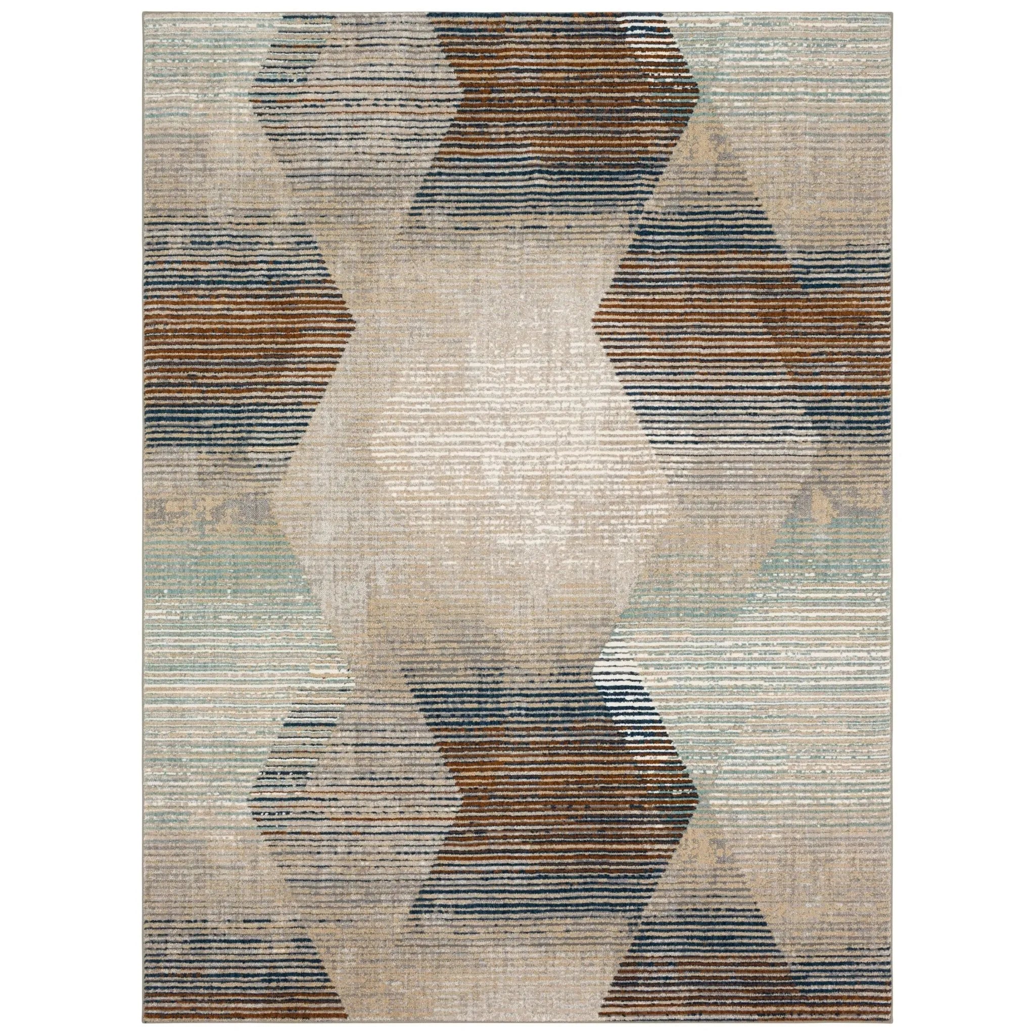 Epiphany 92205 4545 Precarious Stria Frost Grey Rug - Baconco