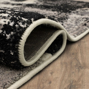 Epiphany 92210 90166 Brush Strokes Soot Rug - Baconco